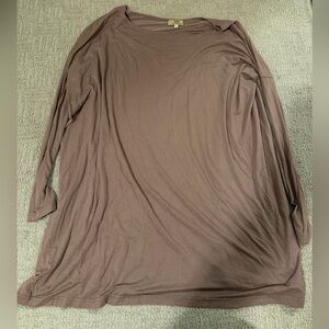 Piko 1988 Taupe Long Sleeve Top